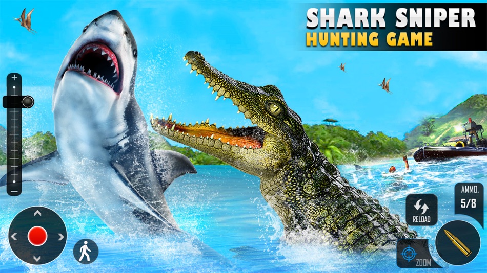 #5. Shark Attack Simulator Game 3D (iOS) Podle: Appricot Studio