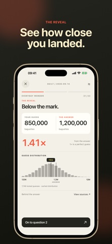 Fermi: Daily Guessing Game Screenshot 3 of 7