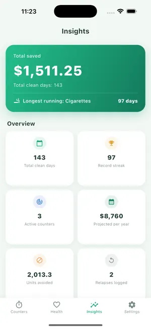 Zeronaut: Quit & Sober Days screenshot 4