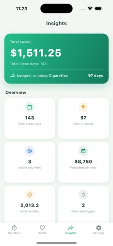 Zeronaut: Quit & Sober Days Screenshot 4 of 5