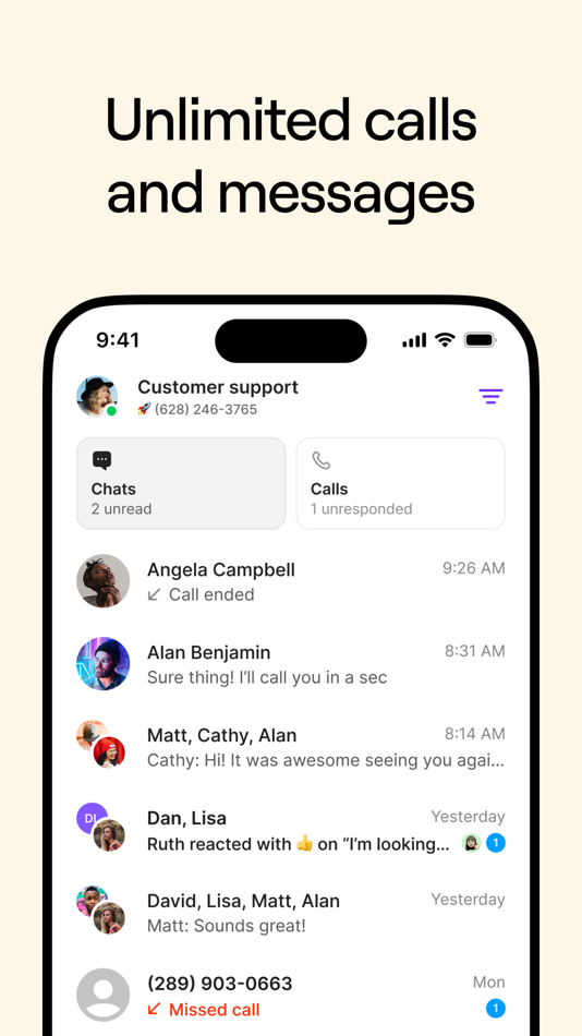 #3. Quo (formerly OpenPhone) (iOS) โดย: OpenPhone Technologies Inc