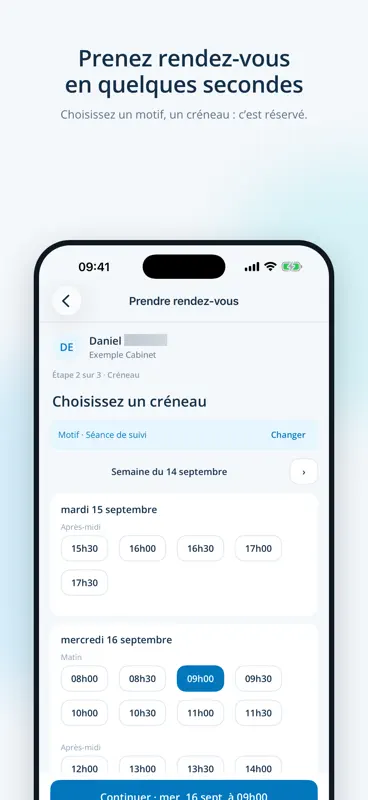 Mon RDV Kiné - Patient screenshot 2 of 5