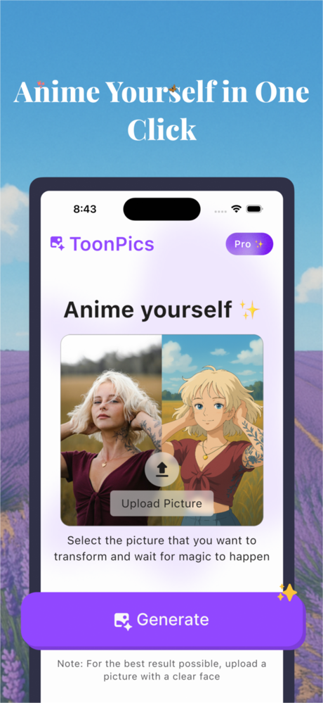 Anime Style Cartoon : ToonPics screenshot 2