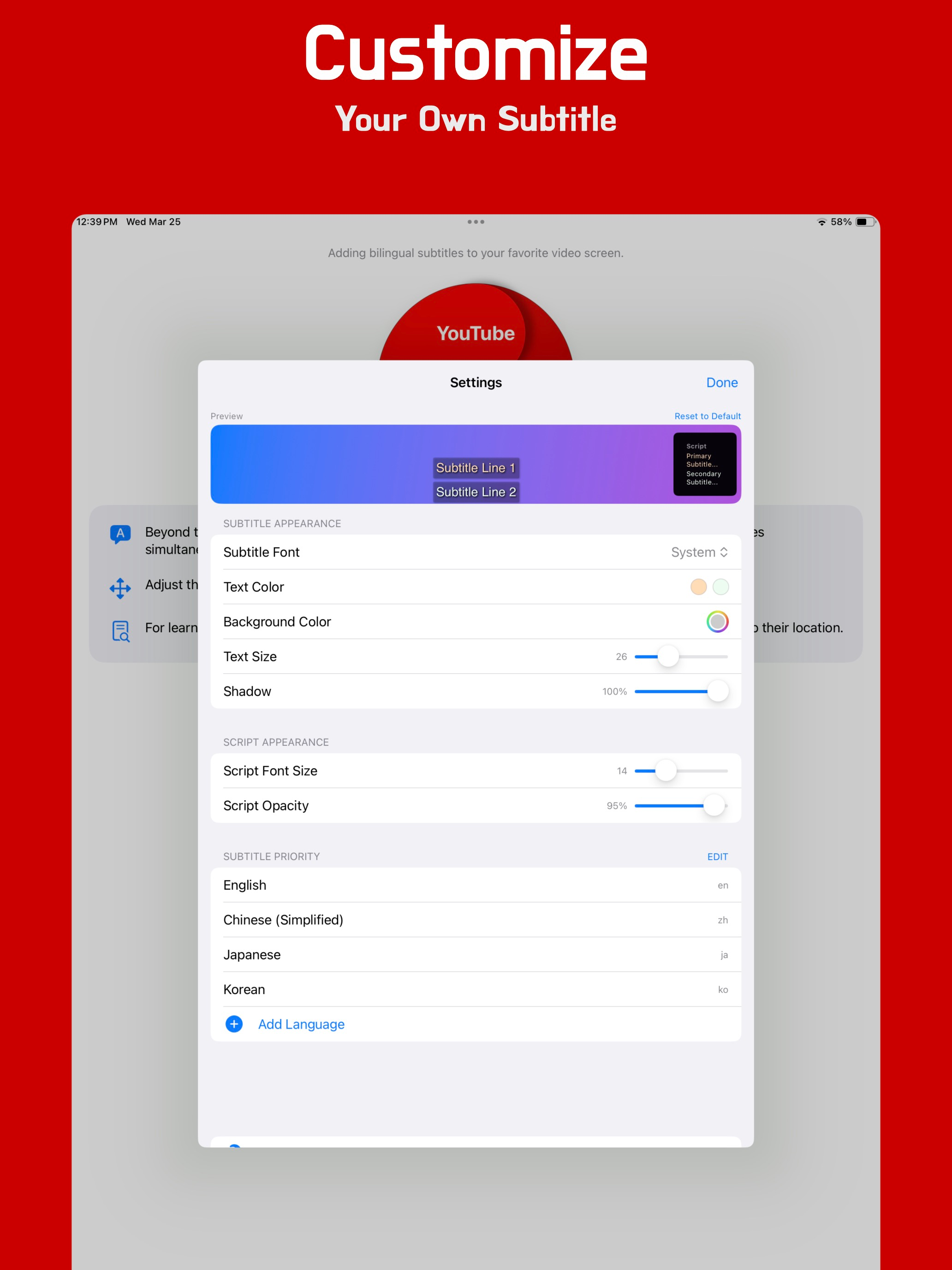 SubFloat: Multiple Subtitles screenshot 10