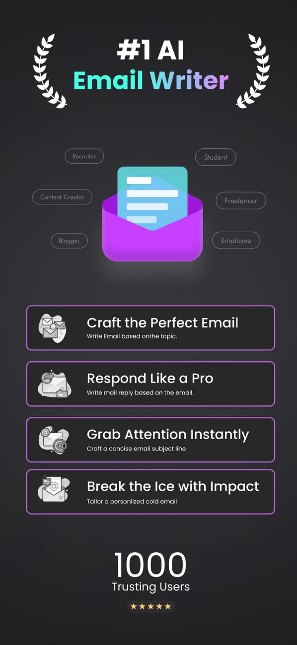 Screenshot #1 pour AI Email Writer - ComposeAI