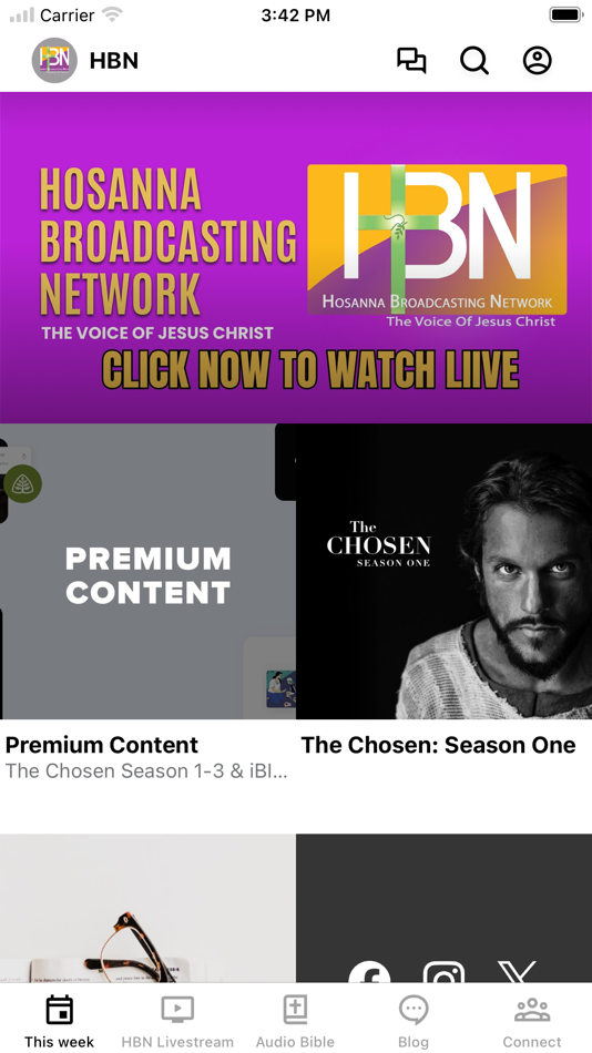 #1. Hosanna Broadcasting Network (iOS) 由: Hosanna Broadcasting Network, Inc.