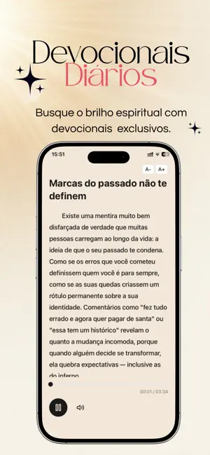 GlowApp - Devocional Feminino iPhone screenshot 2