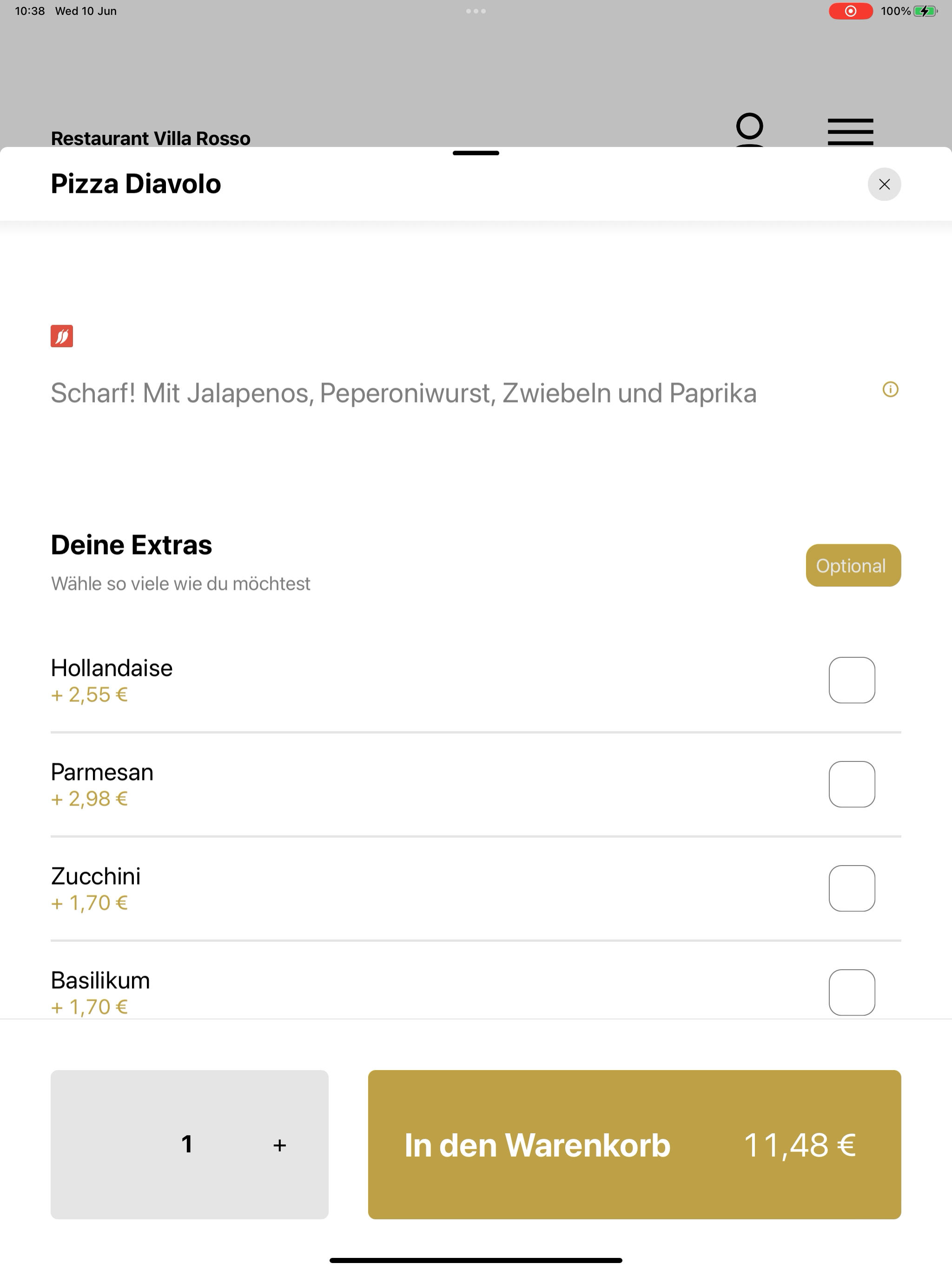 Restaurant Villa Rosso screenshot 8