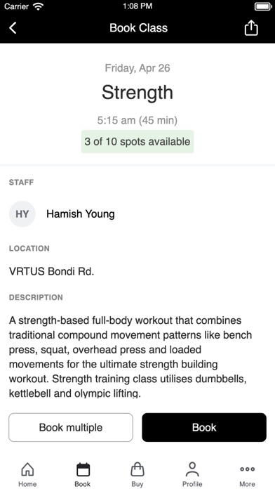 VRTUS Training Screenshot