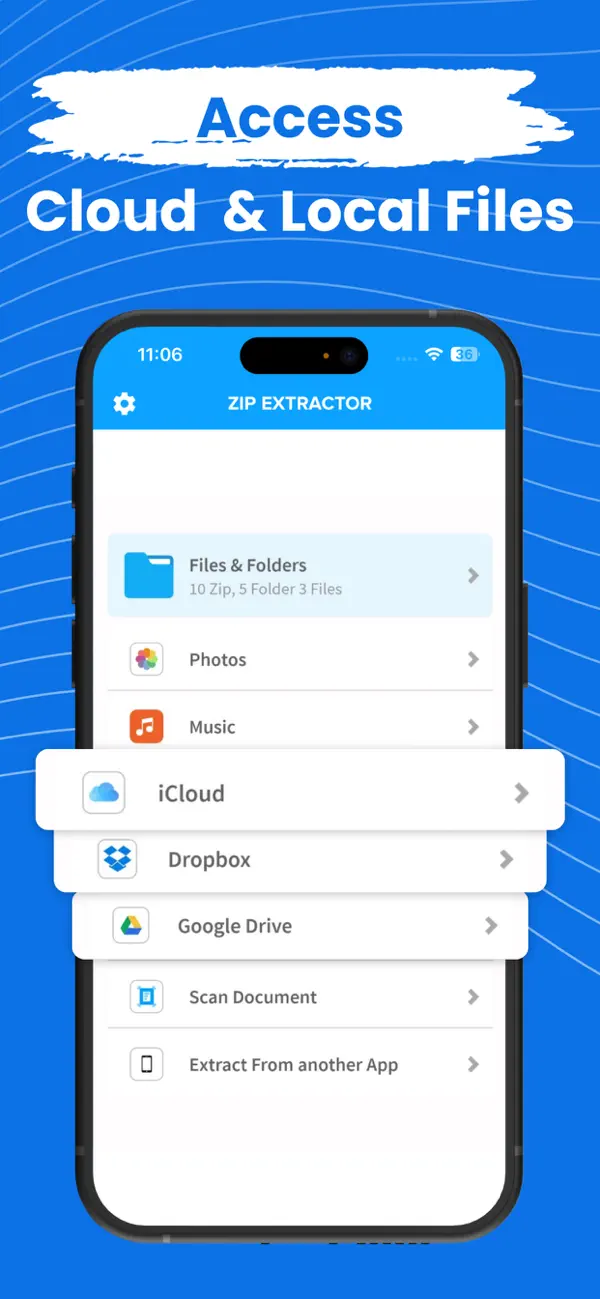 Screenshot #3 pour Zip.Extractor: 7 Z.archiver