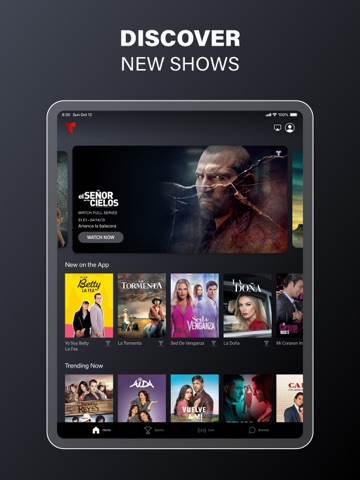 Telemundo: Series y TV en vivo iPad screenshot