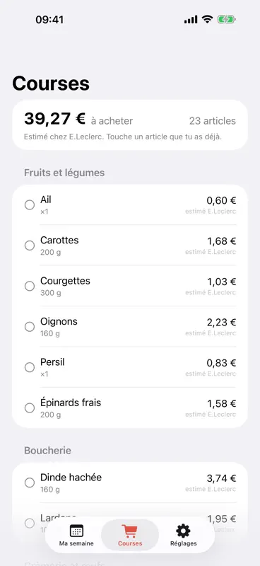 MiamChip: Menu Semaine Budget screenshot 3 of 4