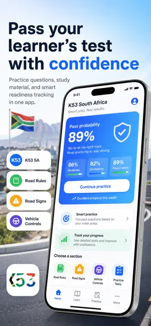 K53 South Africa iPhone screenshot 1