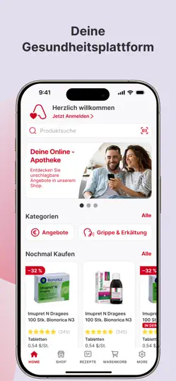 Screenshot von Apotheke.de - E-Rezept App auf dem iPhone 3