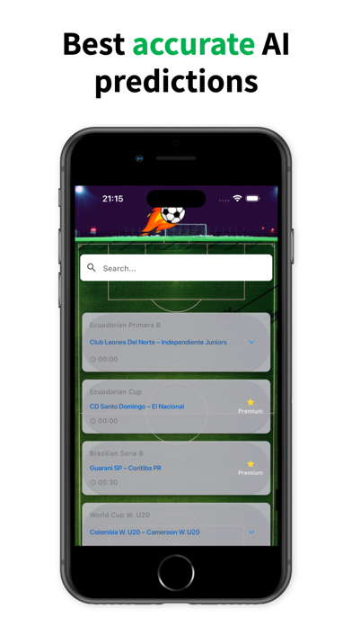 AI Football Predictions Screenshot