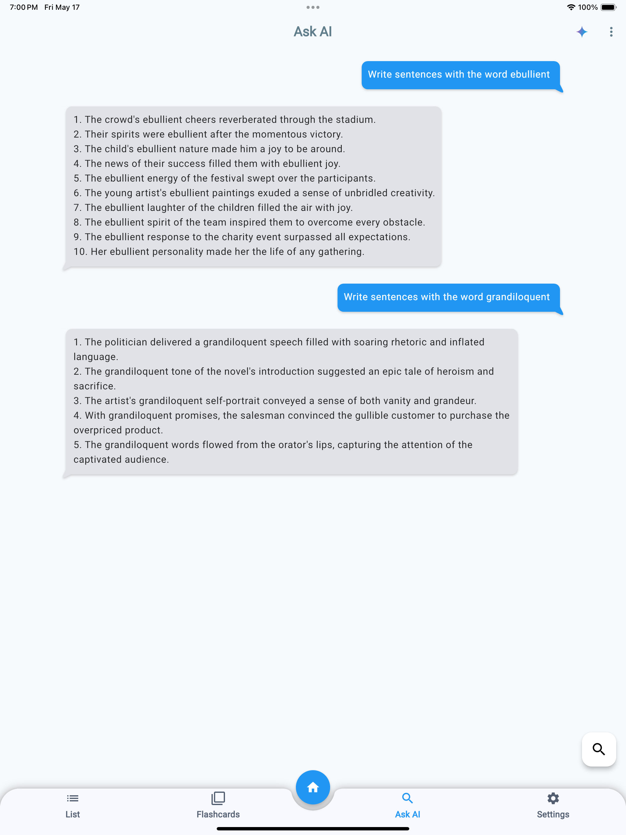 Exam Vocabulary