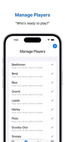 Simple Game Scorecard screenshot