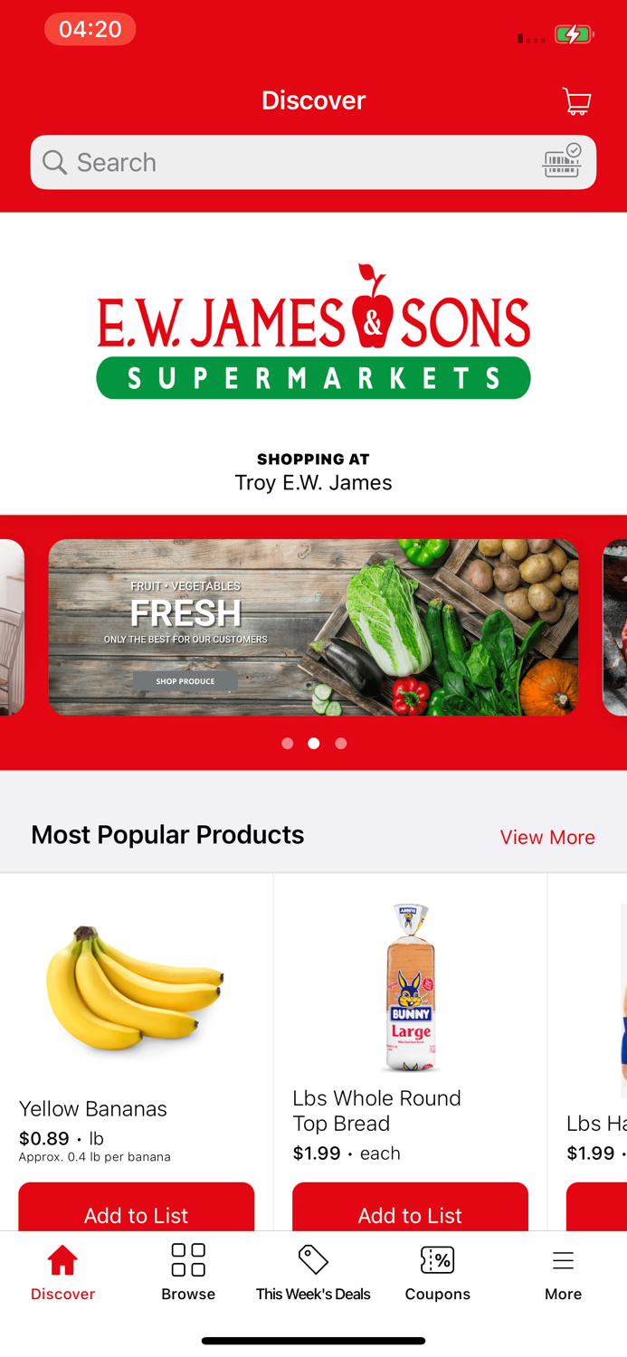 E.W. James Supermarkets