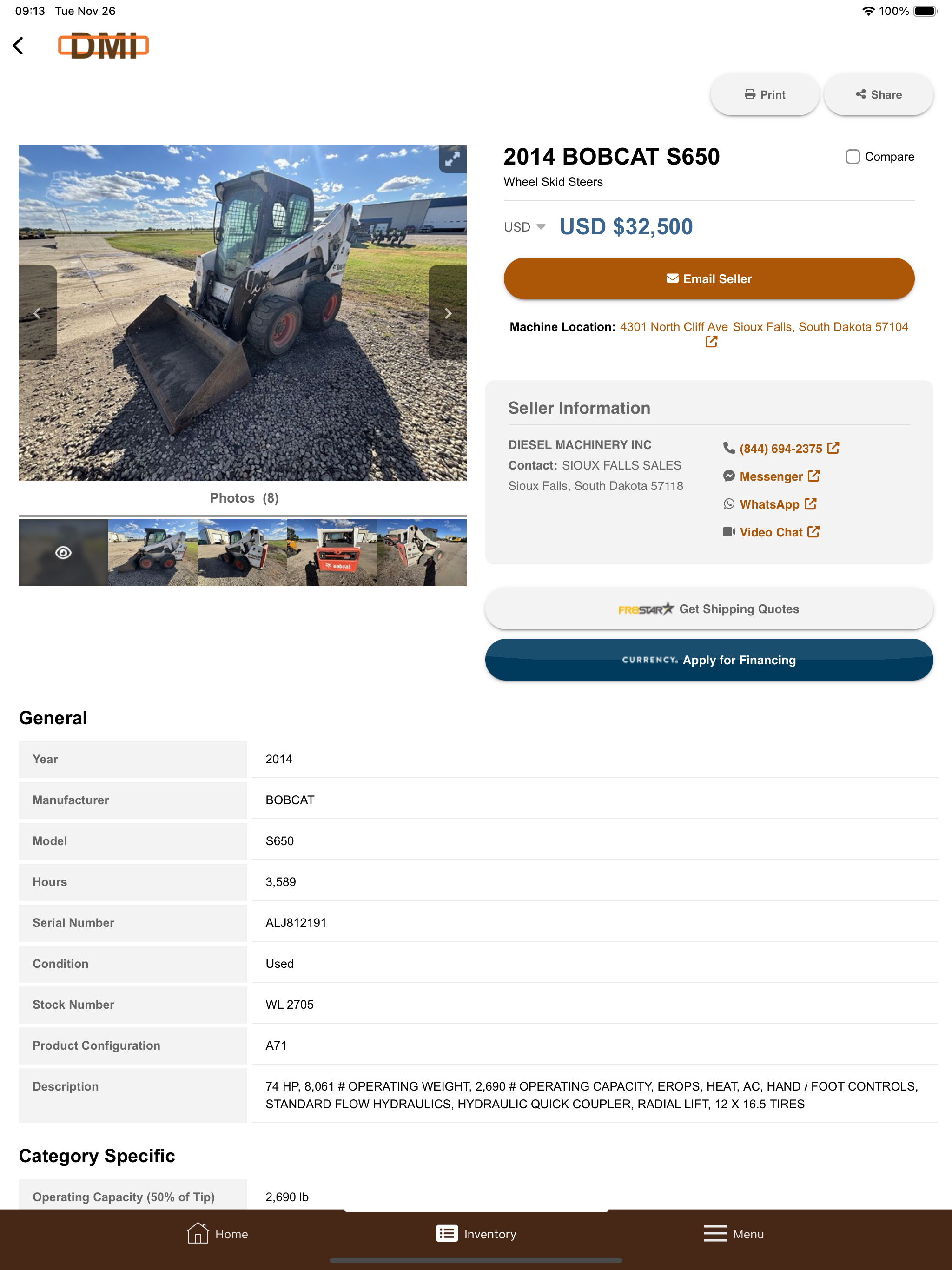 Diesel Machinery, INC