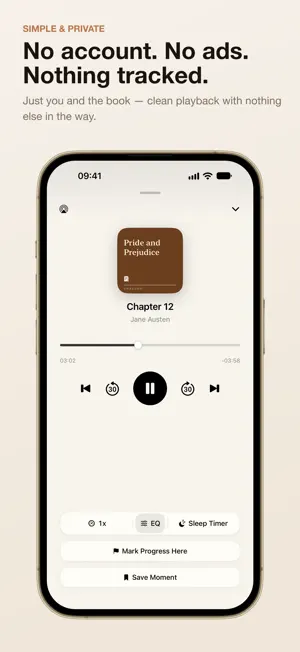 Unpaged: Audiobook Player screenshot 3
