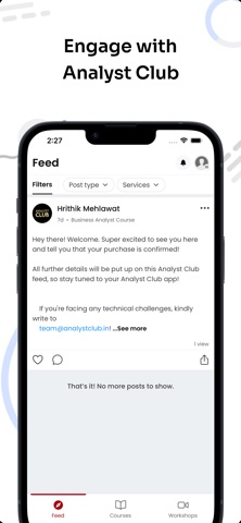 Analyst Club iPhone screenshot