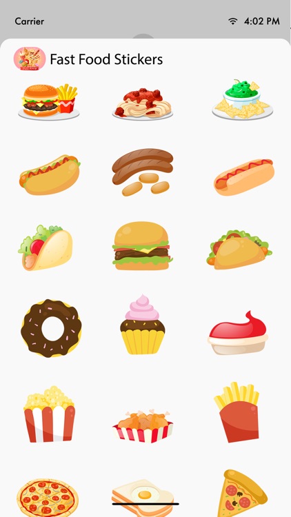 Fast Food Sticker for iMessage