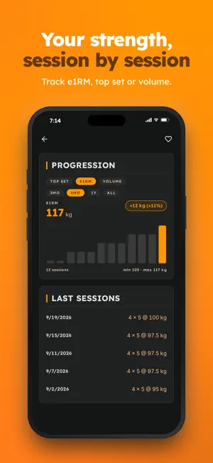 Arnie: Gym Workout Log & RPE screenshot 4