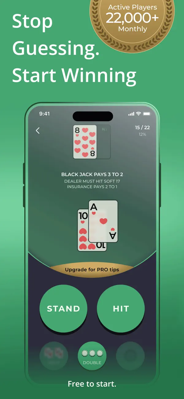 Screenshot #1 pour Blackjack : Guide stratégique