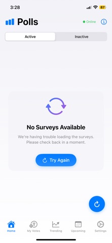 Mango Poll: Survey & Vote App iPhone screenshot