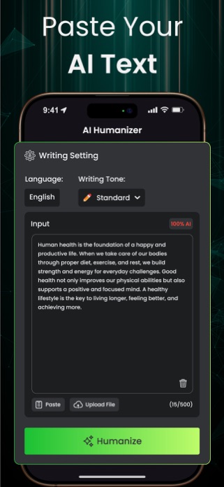 Humanize AI Text Humanizer AI Screenshot 2 of 6