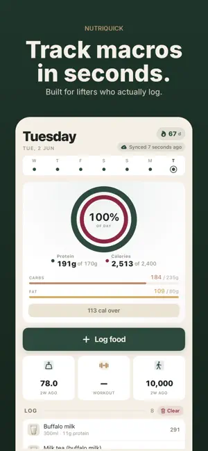 NutriQuick: Macro Tracker screenshot 1