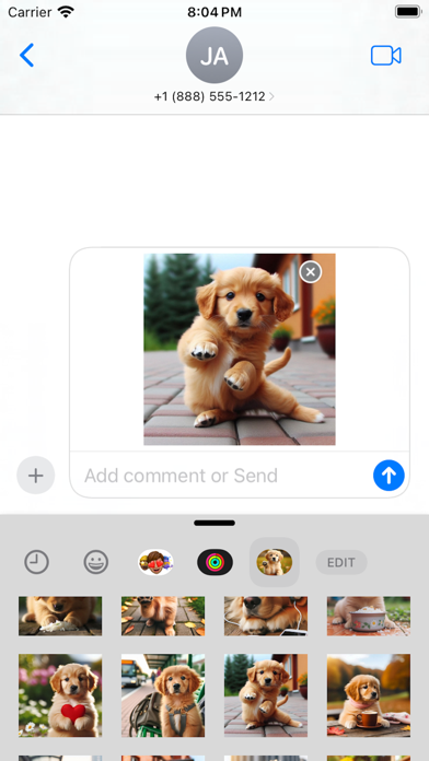 Lovely Puppet (Dog) Stickers Screenshot