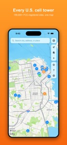 SignalScout - Cell Tower Map screenshot