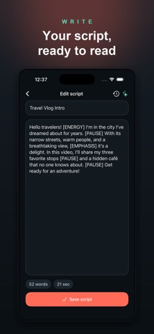 PromptCam: Teleprompter Screenshot 2 of 8