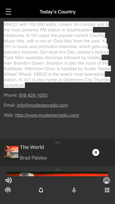 KMCO 101.3 FM Screenshot