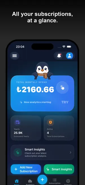 SubZero: Subscription Tracker screenshot 1