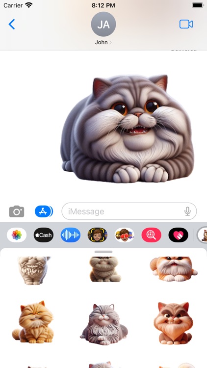 Happy Persian Cat Stickers screenshot-5