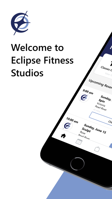 Eclipse Fitness Studios iPhone screenshot 1 - Health & Fitness app