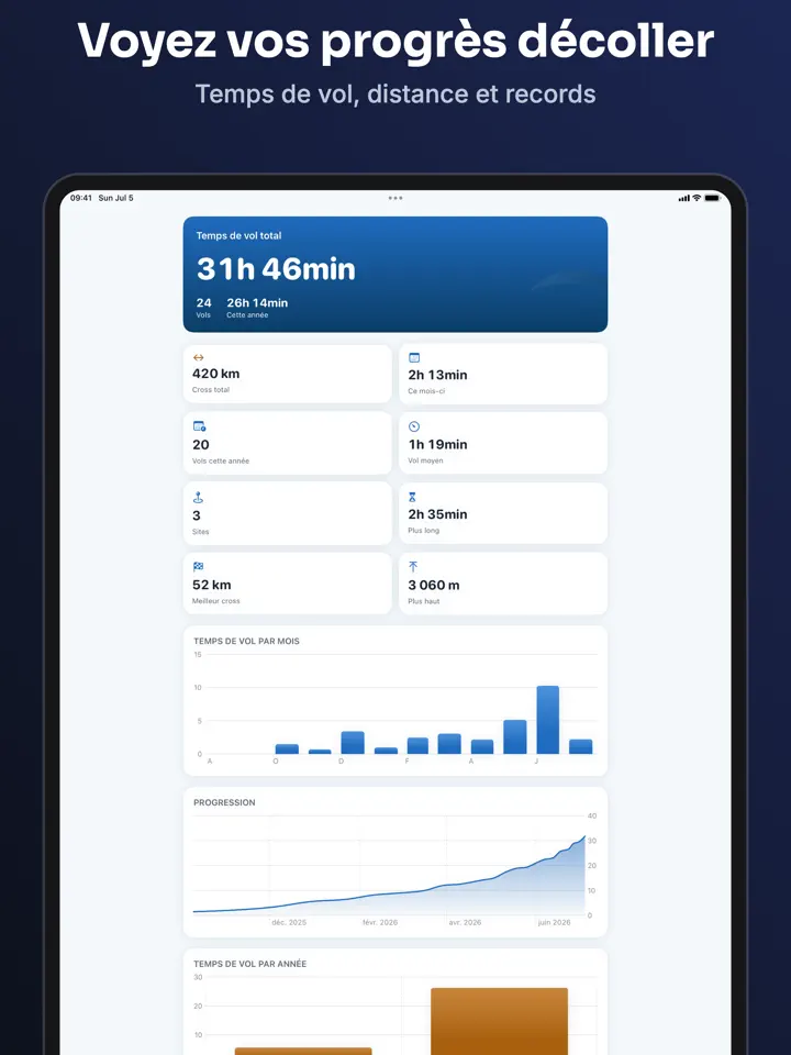 XC Log sur iPad : capture d’écran 4 sur 6