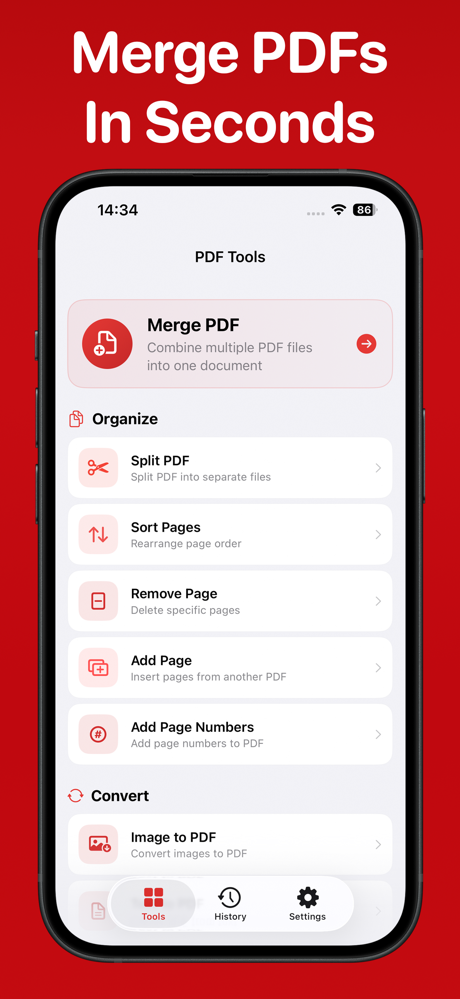 Merge PDF - PDF Combiner screenshot 2