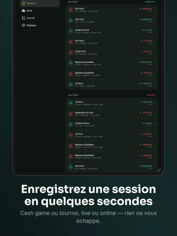 Feltbook sur iPad : capture d’écran 5 sur 9