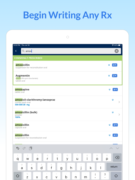 iPrescribe iPad screenshot 6 - Medical app