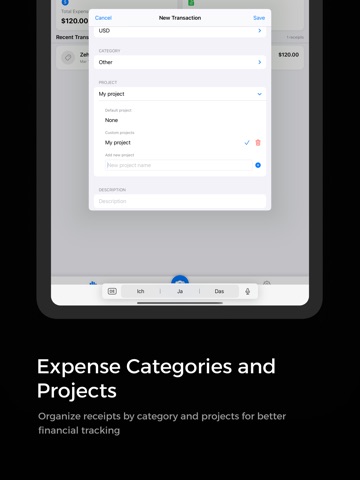 Receipts: Side Hustle Tax iPad screenshot
