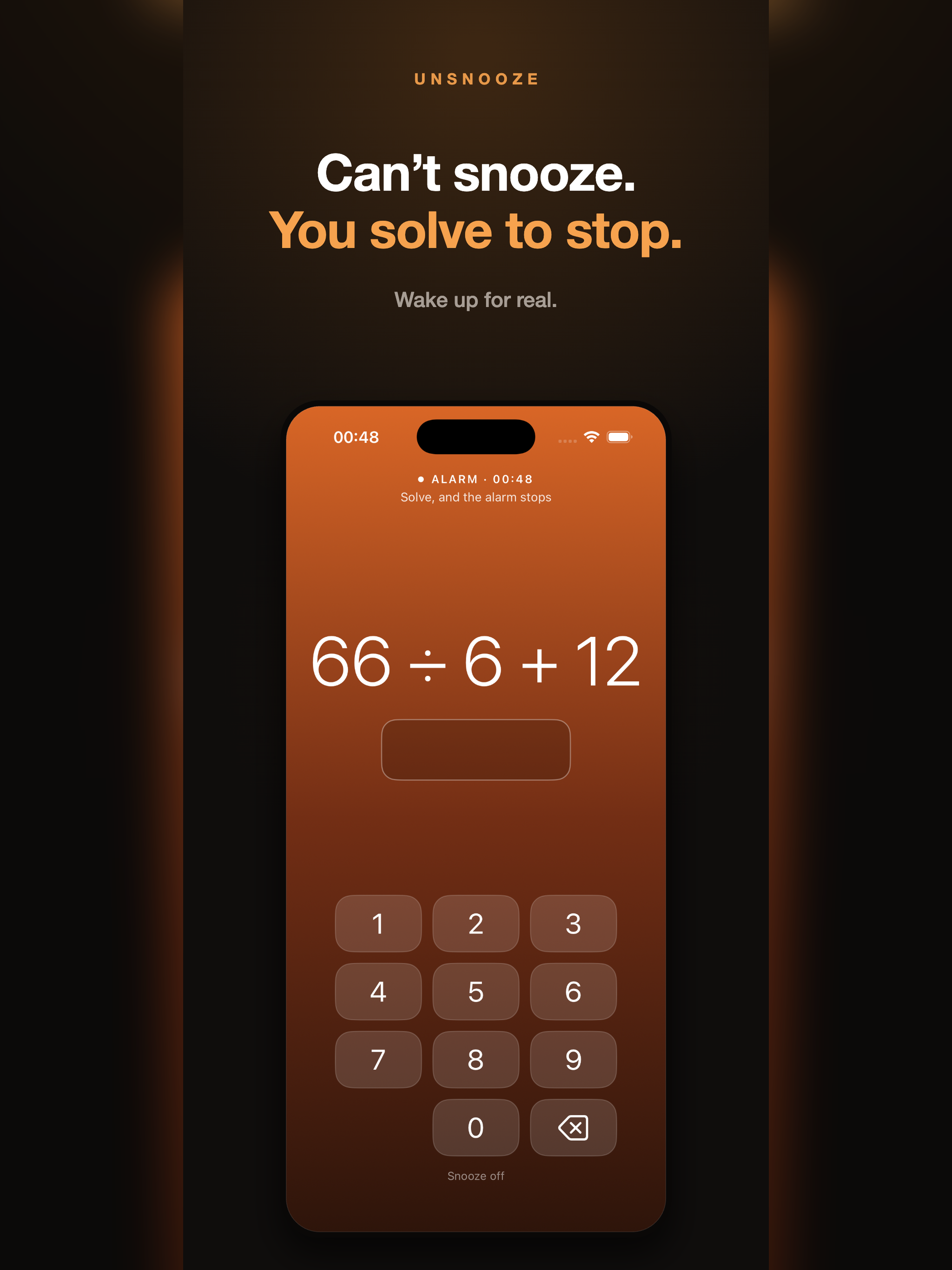 Unsnooze: Math Alarm Clock screenshot 6