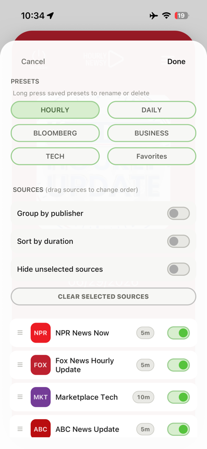 Hourly Newsy 的 App Store 截图 7