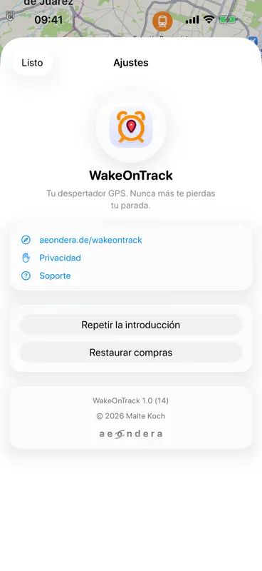 WakeOnTrack: Alarma de Viaje screenshot 7 of 7