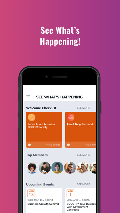 Business Boost Society iPhone screenshot 4 - Business app