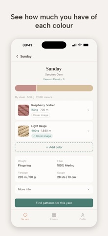 Nysta: Yarn Stash & Patterns Screenshot 5 of 8