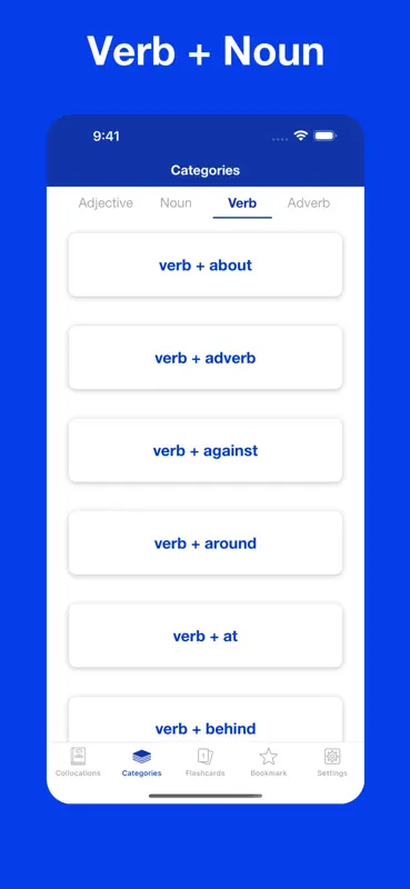English Collocation Flashcards screenshot 10 of 10