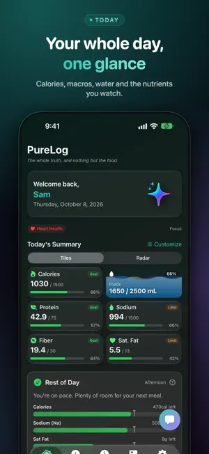PureLog: Nutrition Tracker screenshot 2